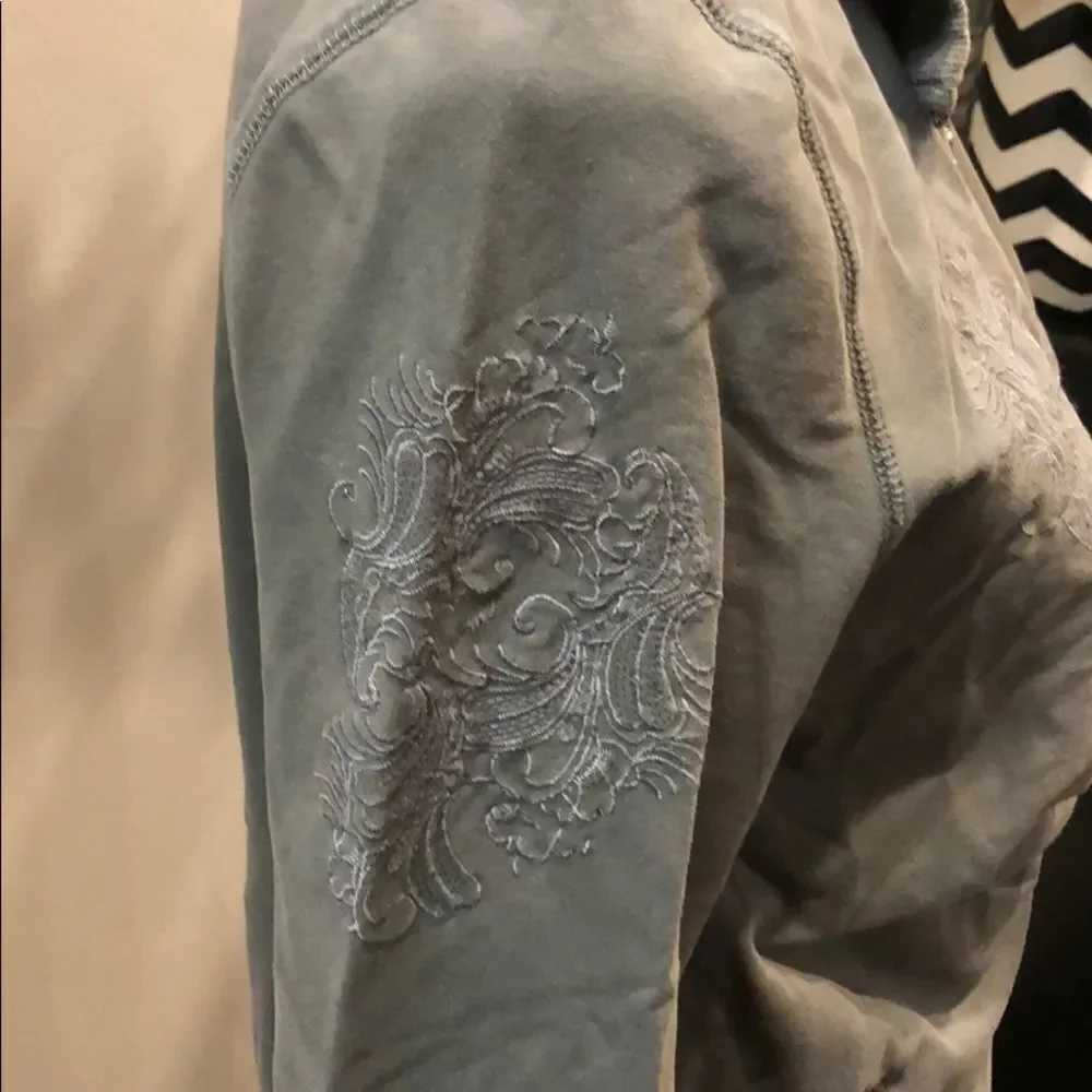 🧥 Vertigo Gray Zip-Up Jacket (Size XL)